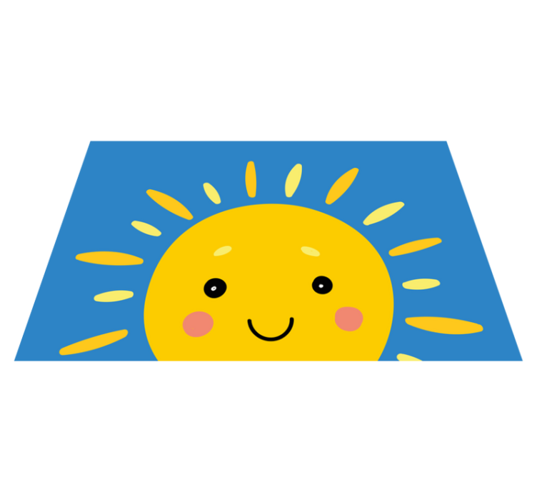 Vaikiški stalo padėkliukai sušalusi saulės veido - „Tenstickers“
