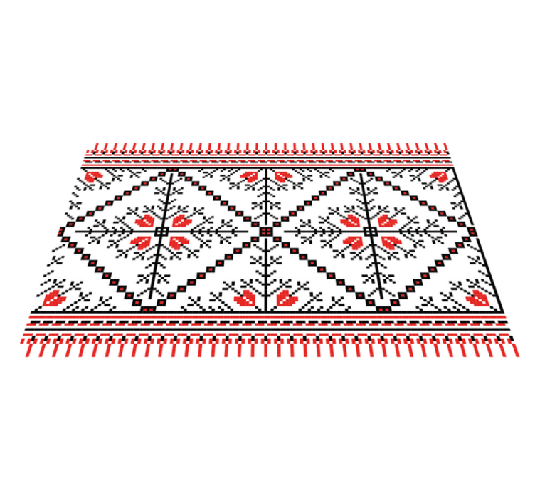 Originalūs stalo padėkliukai geometriniu gėlių raštu - „Tenstickers“