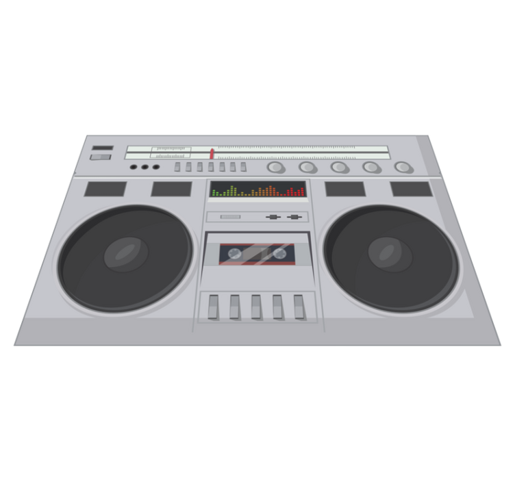 Originalūs stalo padėkliukai retro boombox stiliumi - „Tenstickers“