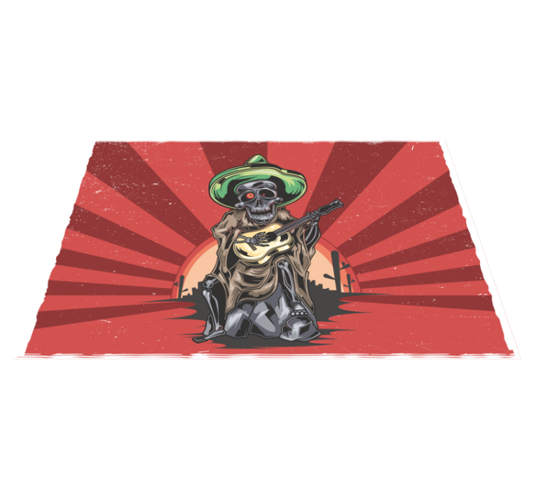 Stalo padėklai kaukiantis mariachi muzikantas - „Tenstickers“