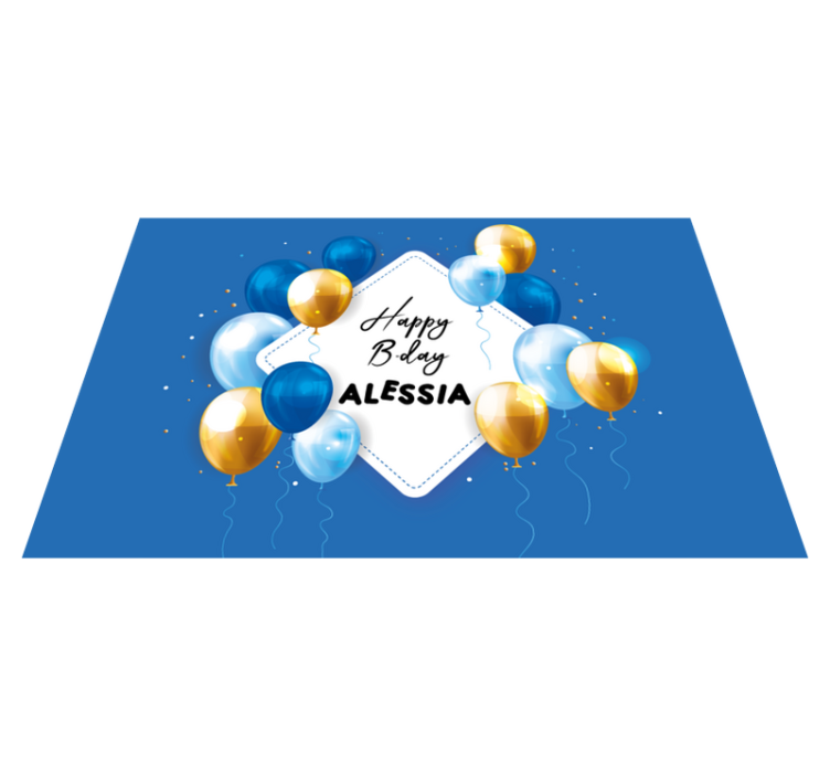 Vaikiški stalo padėkliukai gimtadienio balionų Šventei - „Tenstickers“