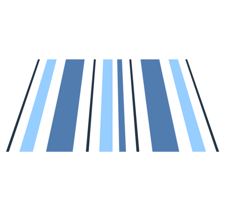 Modernūs stalo padėkliukai dryžuoti mėlyni - „Tenstickers“