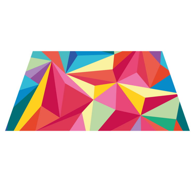 Originalūs stalo padėkliukai geometrinių spalvų kompozicija - „Tenstickers“