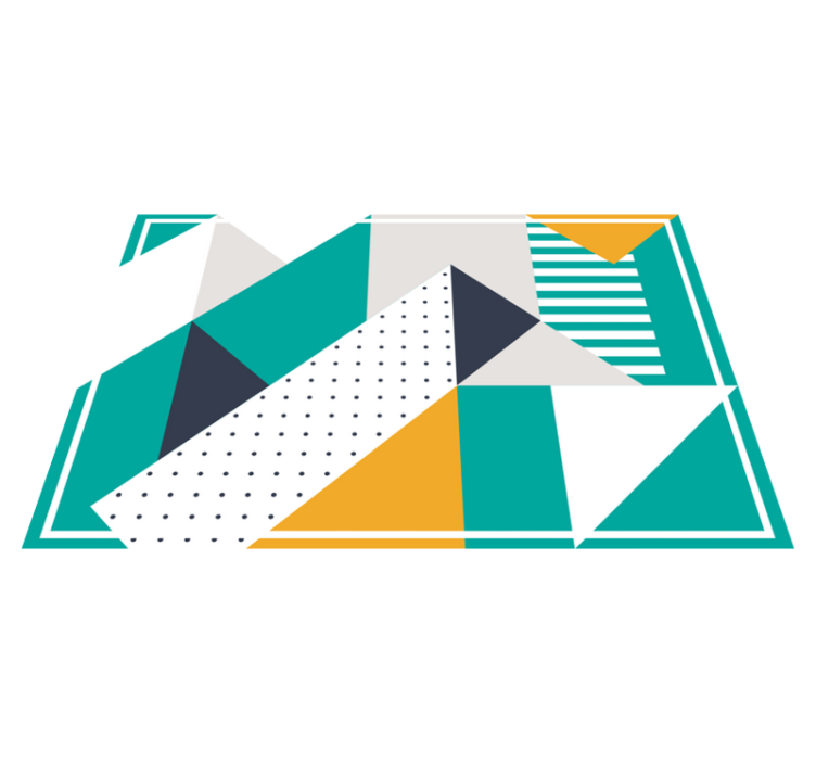 Modernūs stalo padėkliukai geometrinių raštų formomis - „Tenstickers“