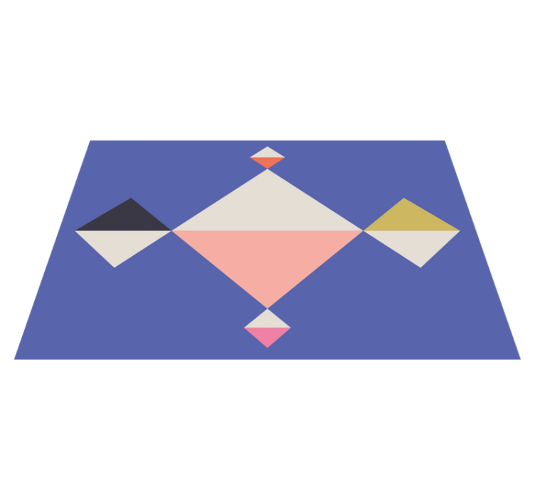 Modernūs stalo padėkliukai geometrinių spalvų kvadratams - „Tenstickers“