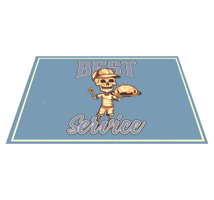 Originalūs stalo padėkliukai su skeleto padavėju - „Tenstickers“