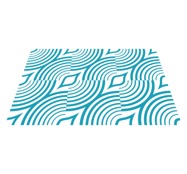 Lenktas bangų raštas modernus stalo padekliukai - „Tenstickers“