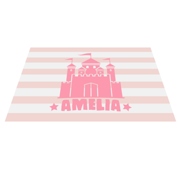 Vaikiški stalo padėklai pilis su vėliavomis - „Tenstickers“