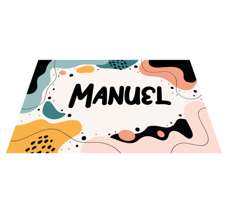 Vaikiški stalo padėklai gyvybingi abstraktūs formatai - „Tenstickers“