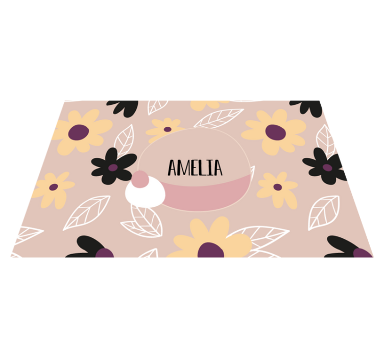 Vaikiški stalo padėkliukai su individualiu augalų raštu - „Tenstickers“