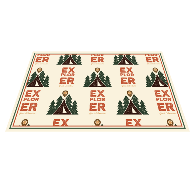 Originalūs stalo padėkliukai tyrinėtojo nuotykių raštu - „Tenstickers“