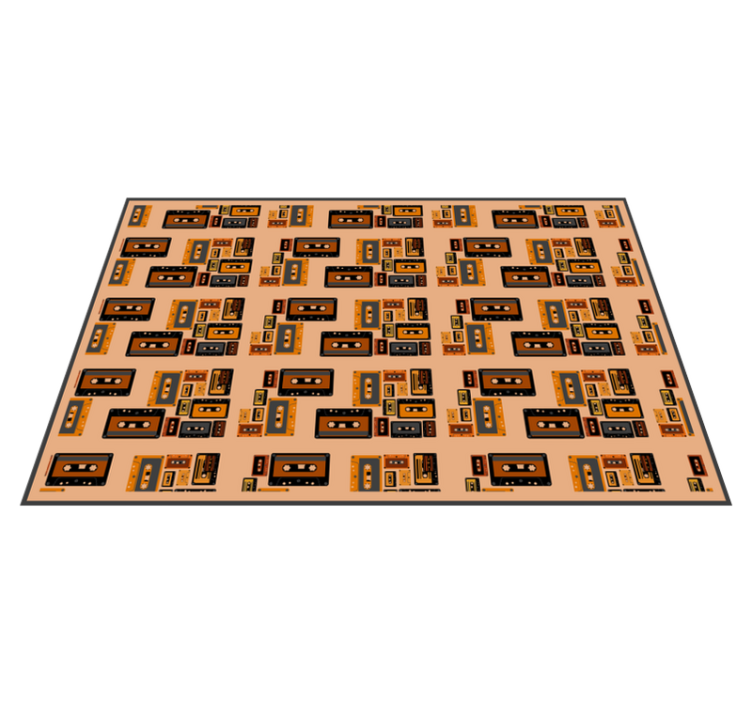 Originalūs stalo padėkliukai retro kasetės raštu - „Tenstickers“