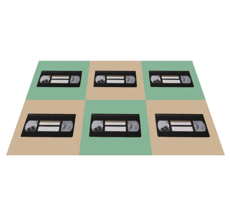 Originalūs stalo padėkliukai su retro vhs juostos raštu - „Tenstickers“