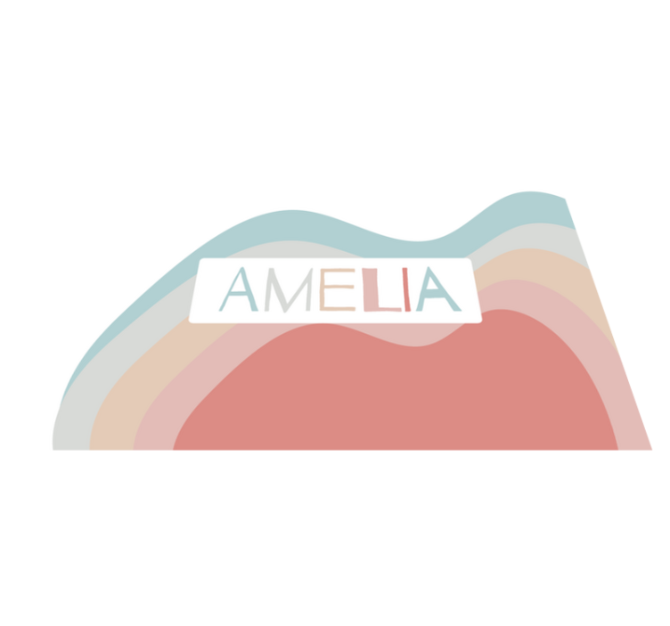 Stalo padėklai su vardu spalvingai personalizuoti - „Tenstickers“