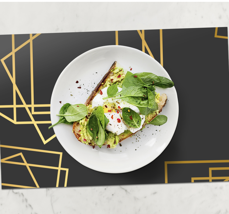 Geometrinės formos elegantiškos padėkliukai - „Tenstickers“