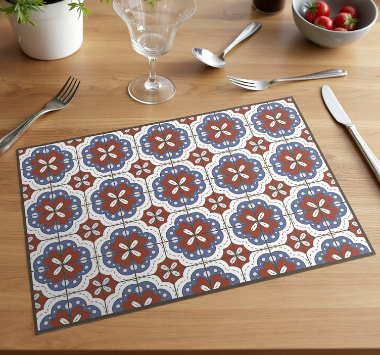 Raudona hidraulika originalus stalo padekliukai - „Tenstickers“