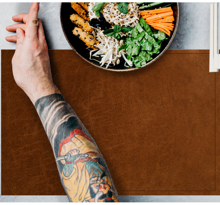 Rudos odos efekto faktūrinės padėkliukai - „Tenstickers“