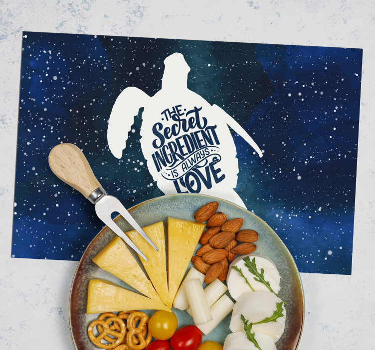 Vėžlys su galaktikos modelio vėžlio placematais - „Tenstickers“