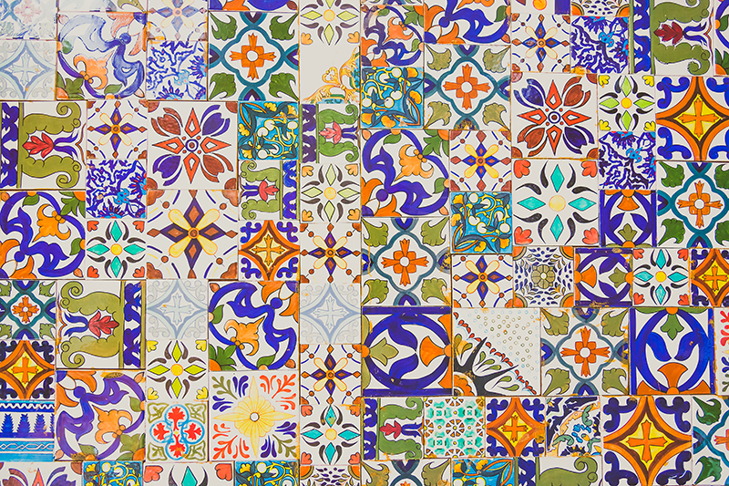 Maroko hidraulika originalus stalo padekliukai - „Tenstickers“