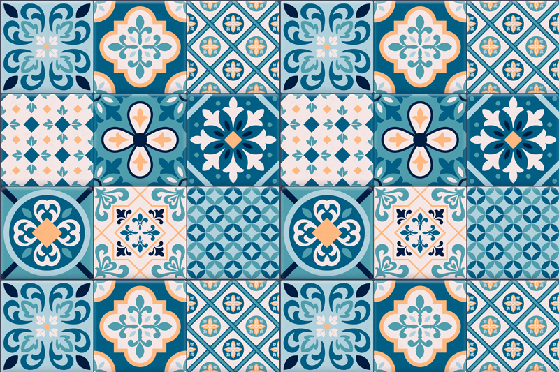 Turkio spalvos hidraulika originalus stalo padekliukai - „Tenstickers“