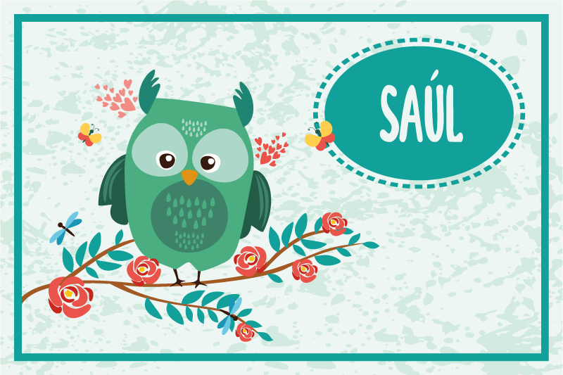 Pelėda pritaikomi vaikų placemats - „Tenstickers“