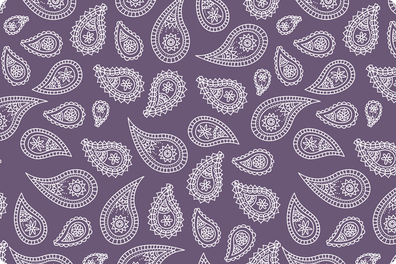 Originalūs stalo padėkliukai su paisley raštu - „Tenstickers“