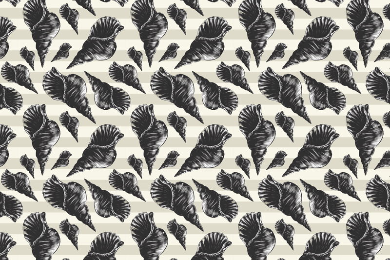 Elegantiški kriauklių motyvai modernus stalo padekliukai - „Tenstickers“