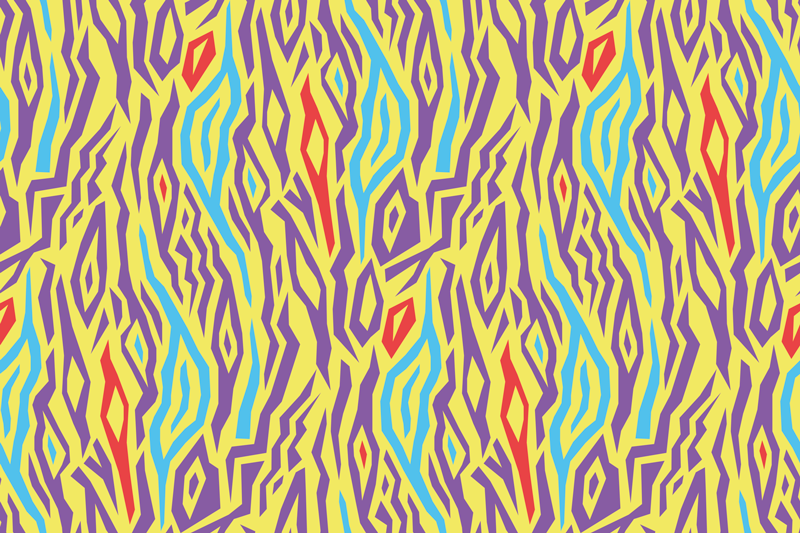 Tekstūruoti stalo padėkliukai spalvingu abstrakčiu raštu - „Tenstickers“