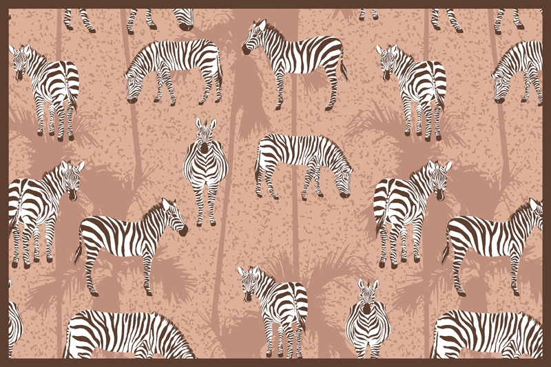 Originalūs stalo padėkliukai zebra raštu - „Tenstickers“