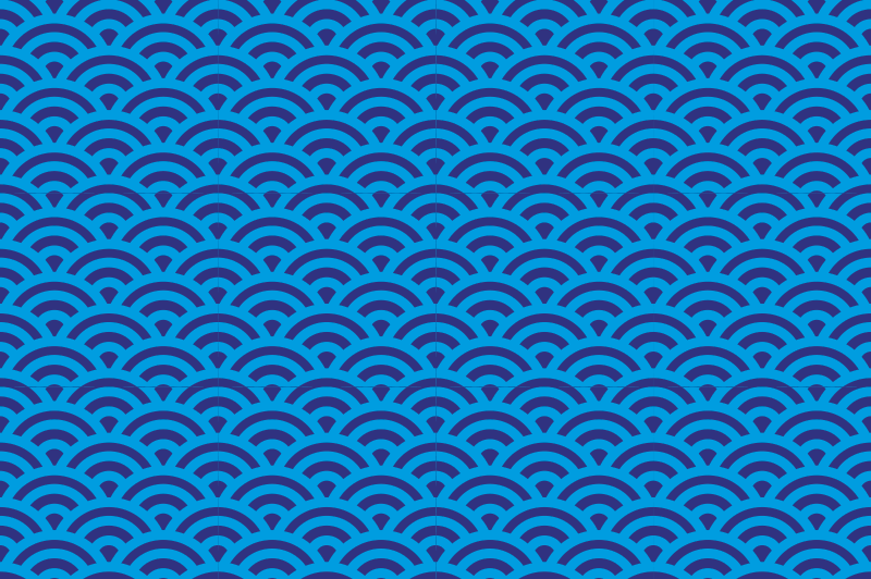 Tekstūruoti stalo padėkliukai su išlenkto bangos elementu - „Tenstickers“