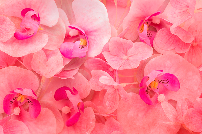 Tekstūruoti stalo padėkliukai elegantiškas žydėjimas - „Tenstickers“