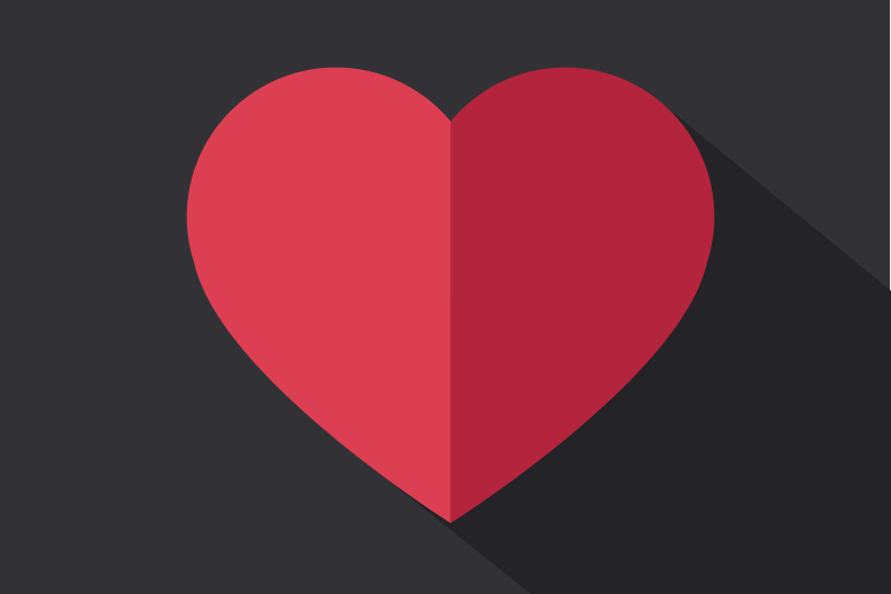 Originalūs stalo padėkliukai širdelės formos - „Tenstickers“