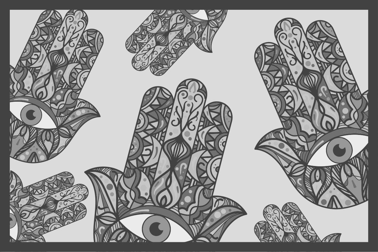 Originalūs stalo padėkliukai su sudėtingais rankų raštais - „Tenstickers“