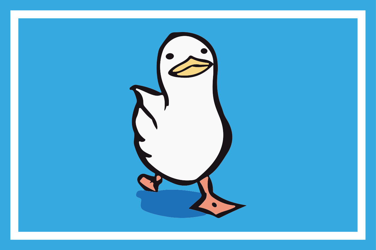 Vaikiški stalo padėkliukai su animaciniu antis personažu - „Tenstickers“