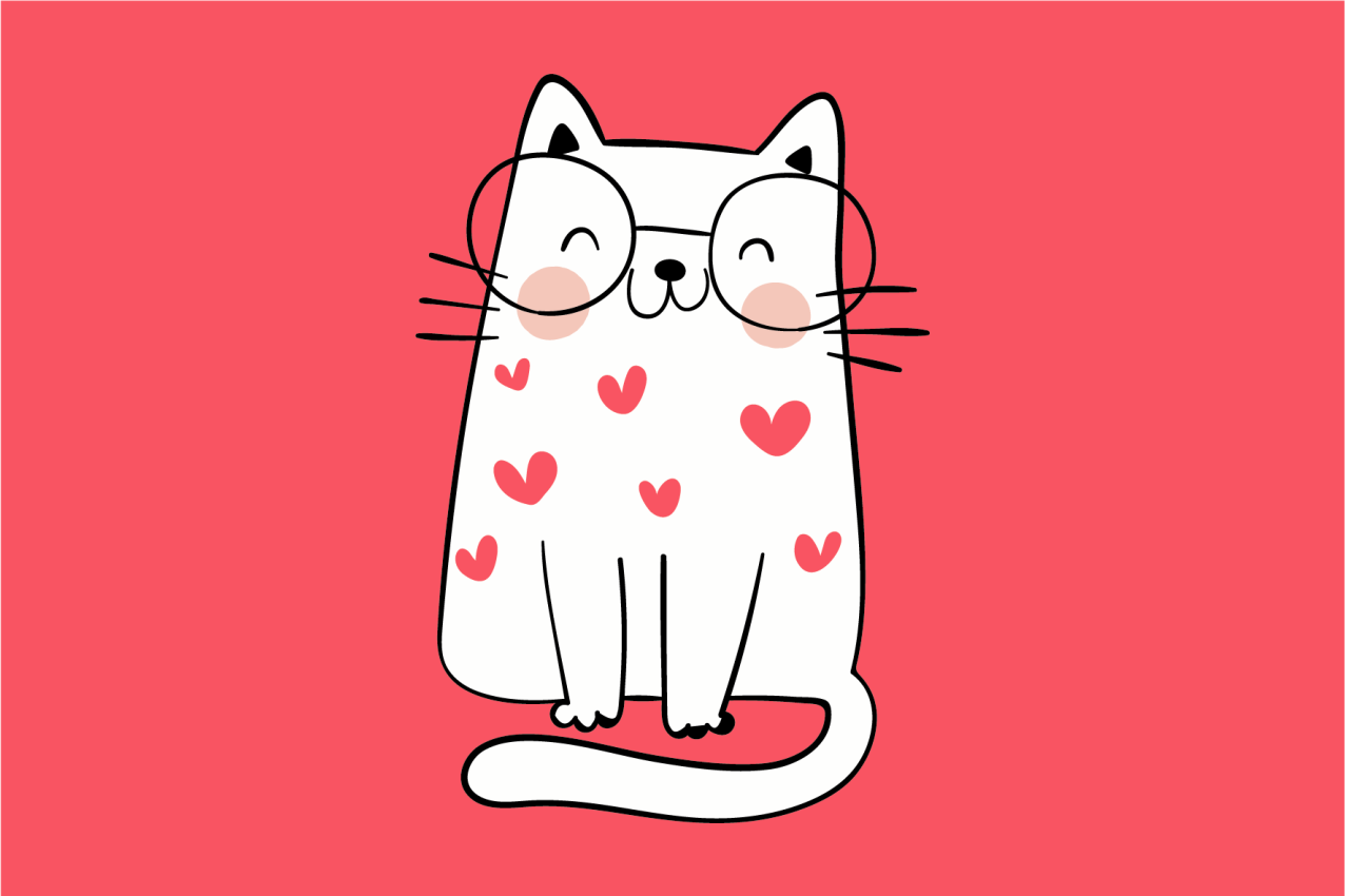 Vaikiški stalo padėkliukai su mielu katinu - „Tenstickers“