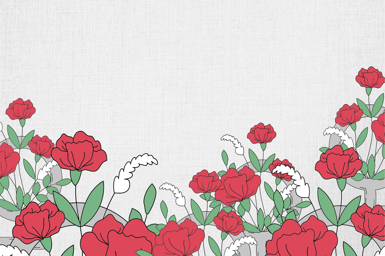 Originalūs stalo padėkliukai su gėlių raštu ir lapais - „Tenstickers“