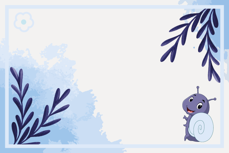 Vaikiški stalo padėkliukai sraigės personažas su lapais - „Tenstickers“