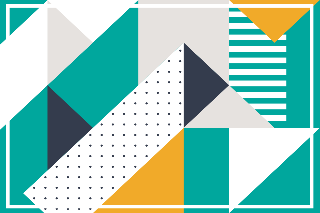 Modernūs stalo padėkliukai geometrinių raštų formomis - „Tenstickers“