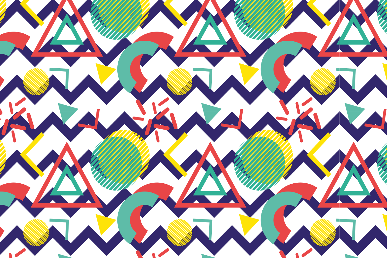 Geometrijos modelio dizainas modernus stalo padekliukai - „Tenstickers“