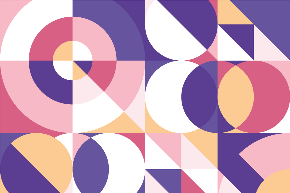 Modernūs stalo padėkliukai geometrinių spalvų derinys - „Tenstickers“