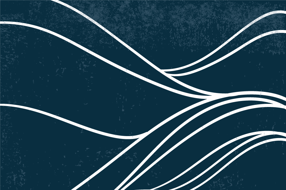 Modernūs stalo padėkliukai su elegantišku bangų raštu - „Tenstickers“