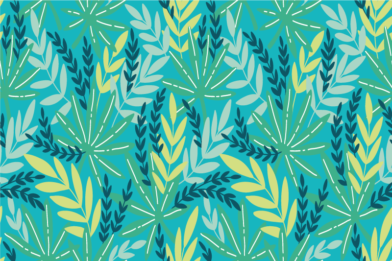 Originalūs stalo padėkliukai su lapų botaniniu raštu - „Tenstickers“