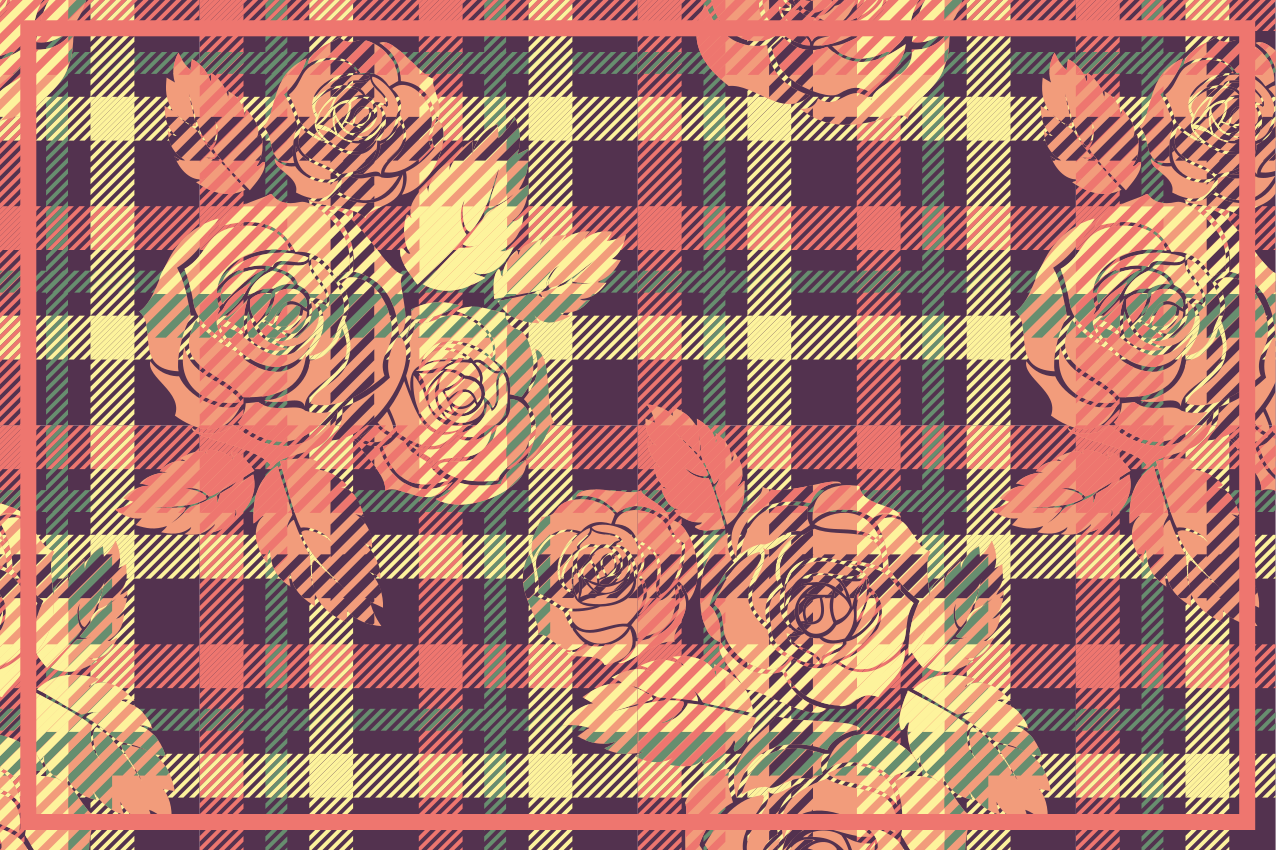 Tekstūruoti stalo padėkliukai botaniniu tinklu - „Tenstickers“