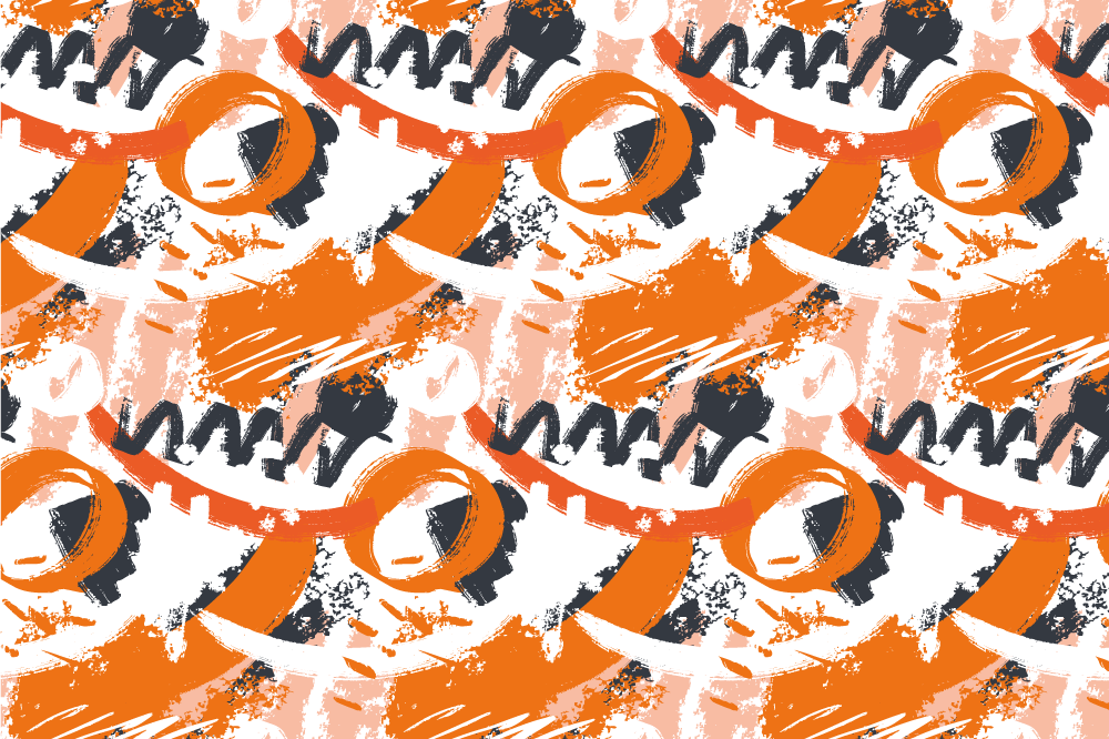 Tekstūruoti stalo padėkliukai abstrakčiu spalvotu raštu - „Tenstickers“