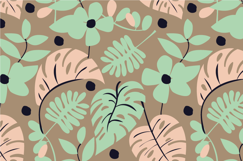 Modernūs stalo padėkliukai su botaniniu raštu - „Tenstickers“