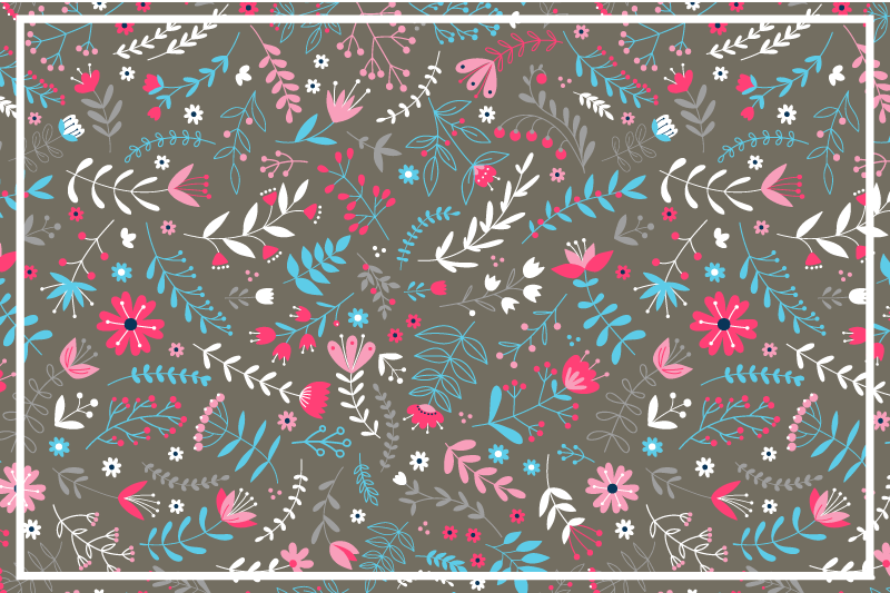 Tekstūruoti stalo padėkliukai su botaniniu raštu - „Tenstickers“