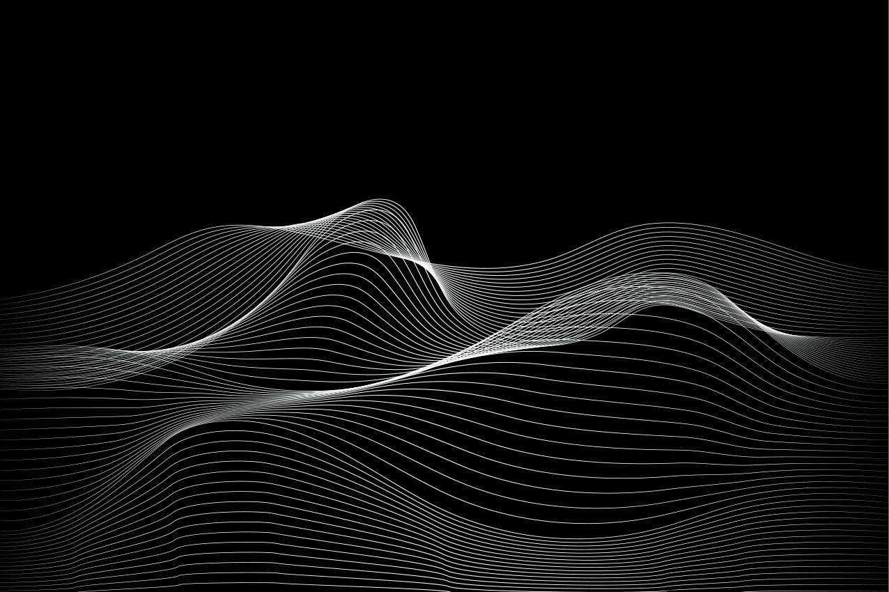 Tekstūruoti stalo padėkliukai banguotų linijų raštu - „Tenstickers“