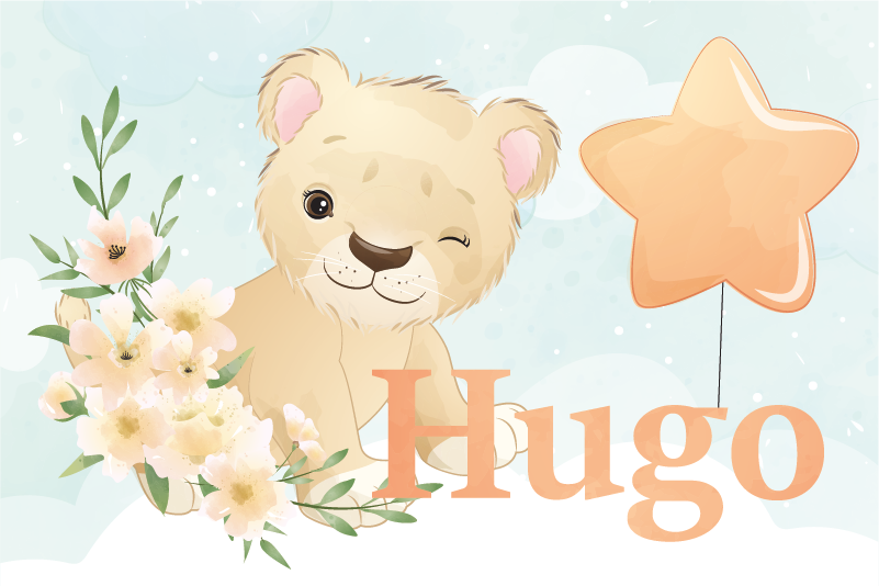 Vaikiški stalo padėkliukai linksmas liūtas - „Tenstickers“