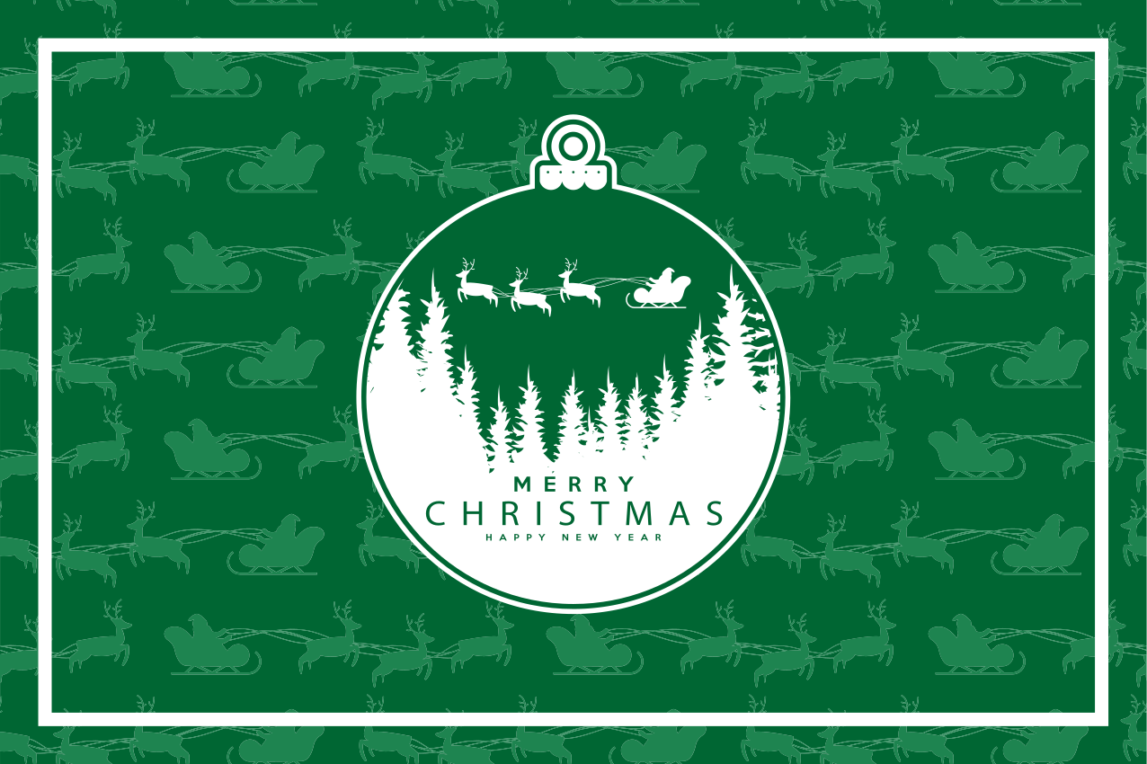 Kalėdinis stalo padekliukai kalėdų dekoracijų scena - „Tenstickers“