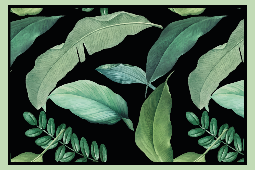 Tekstūruoti stalo padėkliukai lapų motyvais - „Tenstickers“